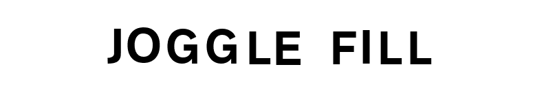 Joggle Fill font preview
