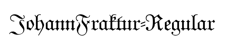 JohannFraktur-Regular font preview