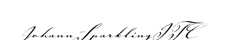 JohannSparklingITC font preview
