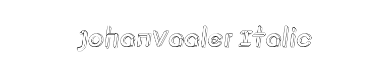 JohanVaaler Italic font preview