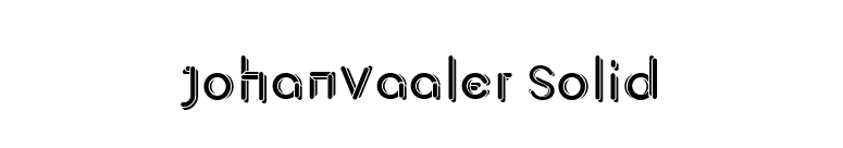 JohanVaaler Solid font preview