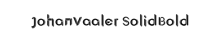JohanVaaler SolidBold font preview