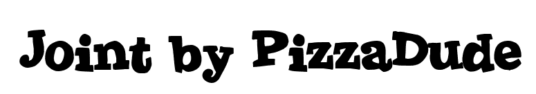 Joint by PizzaDude font preview