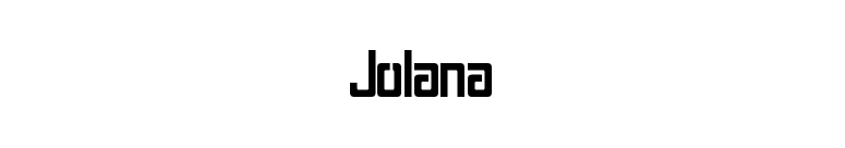 Jolana font preview
