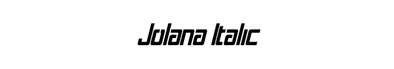 Jolana Italic font preview