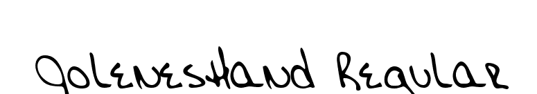 JolenesHand Regular font preview