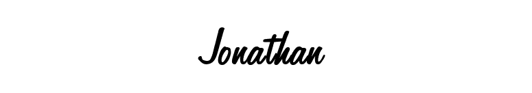 Jonathan font preview