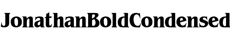 JonathanBoldCondensed font preview