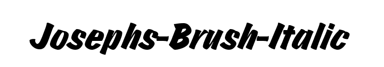 Josephs-Brush-Italic font preview