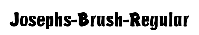 Josephs-Brush-Regular font preview