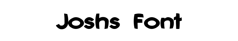 Joshs Font font preview