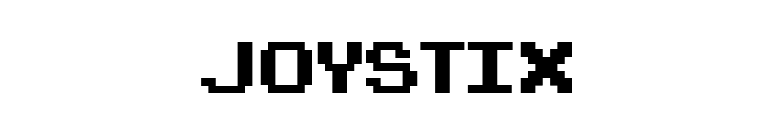 Joystix font preview