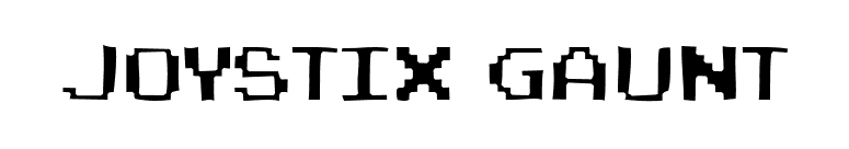 Joystix Gaunt font preview