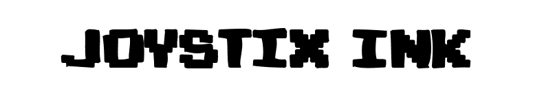 Joystix Ink font preview