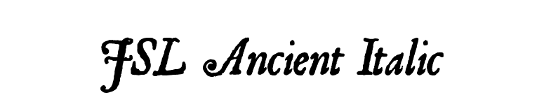 JSL Ancient Italic font preview