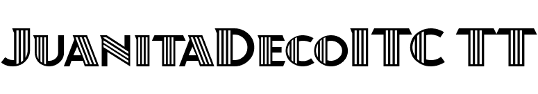 JuanitaDecoITC TT font preview