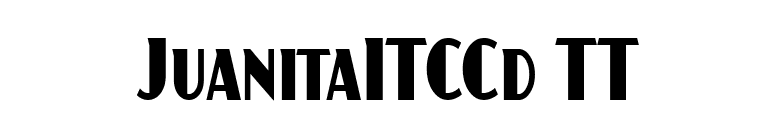 JuanitaITCCd TT font preview