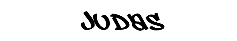 Judas font preview