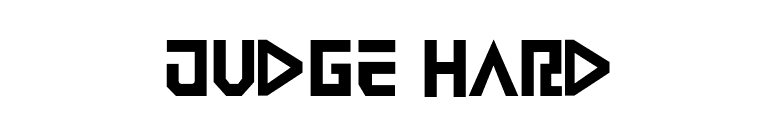Judge Hard font preview