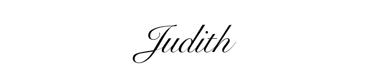 Judith font preview