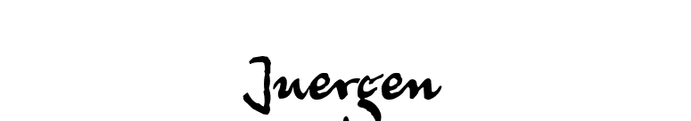 Juergen font preview