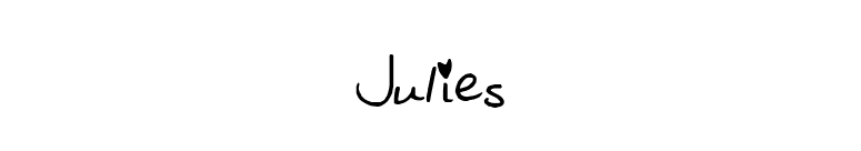 Julies font preview