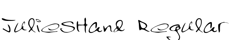 JuliesHand Regular font preview