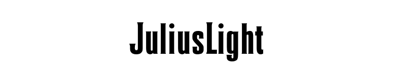 JuliusLight font preview