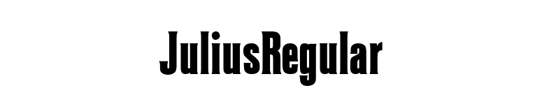 JuliusRegular font preview