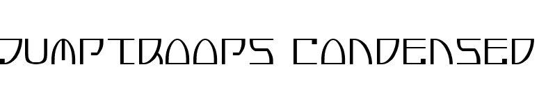 Jumptroops Condensed font preview