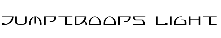 Jumptroops Light font preview