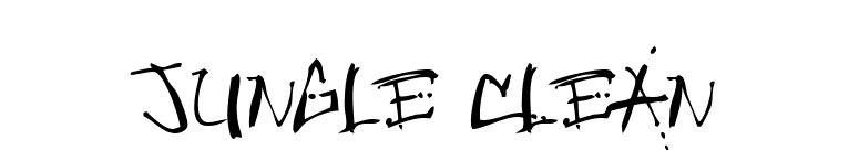 Jungle Clean font preview