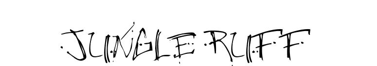 Jungle Ruff font preview
