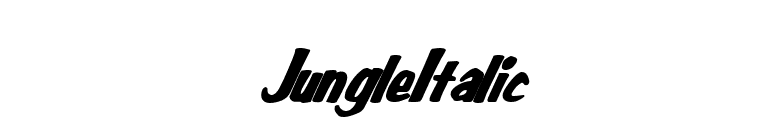 JungleItalic font preview