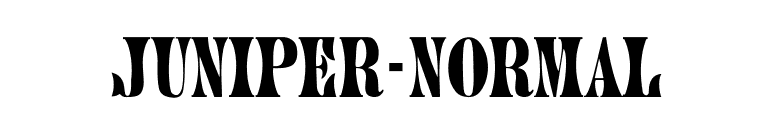 Juniper-Normal font preview