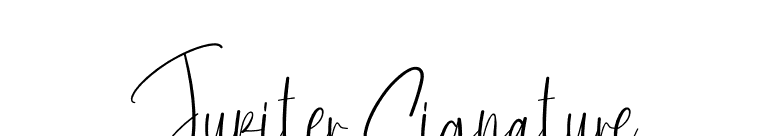 Jupiter Signature font preview