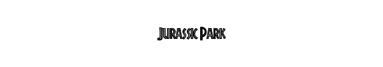 Jurassic Park font preview