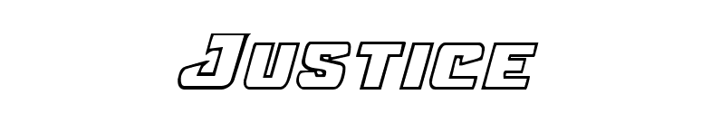 Justice font preview
