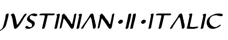 Justinian 2 Italic font preview