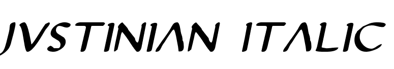 Justinian Italic font preview