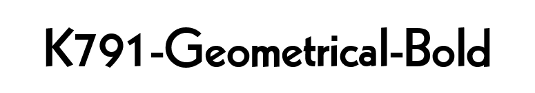 K791-Geometrical-Bold font preview