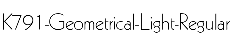 K791-Geometrical-Light-Regular font preview