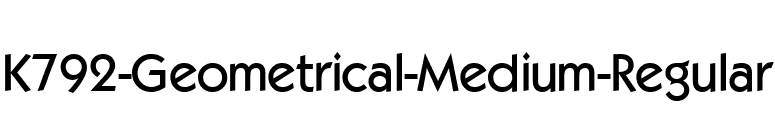 K792-Geometrical-Medium-Regular font preview