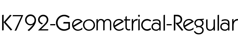 K792-Geometrical-Regular font preview