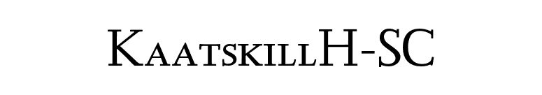 KaatskillH-SC font preview