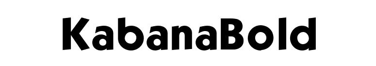 KabanaBold font preview