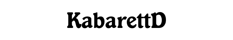 KabarettD font preview
