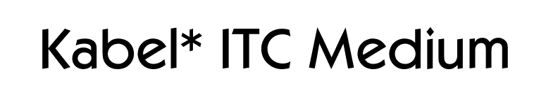 Kabel* ITC Medium font preview