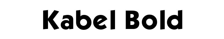 Kabel Bold font preview