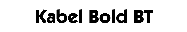 Kabel Bold BT font preview